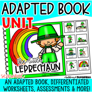 Preview of Adapted Book Unit: The Little Leprechaun (Printable and Digital)