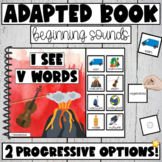 Adapted Book - /V/ Beginning Sounds - Matching, Labelling 