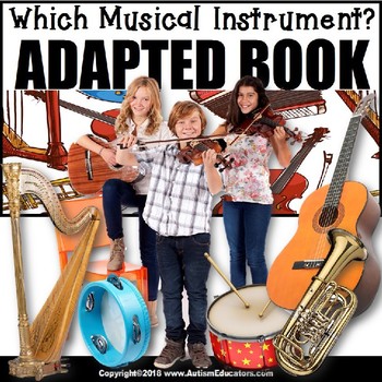 Preview of Adapted Book for Special Education WHICH MUSICAL INSTRUMENT