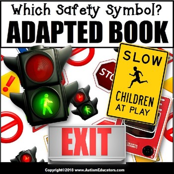 Preview of Adapted Book for Special Education WHICH SAFETY SYMBOL