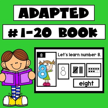 Preview of Adapted Book for Numbers 1-20 | Number Sense