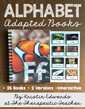 Preview of Adapted Books: ALPHABET