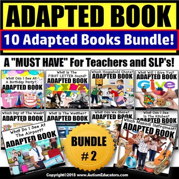 Preview of Adapted Books for Special Education BUNDLE TWO (Variety)