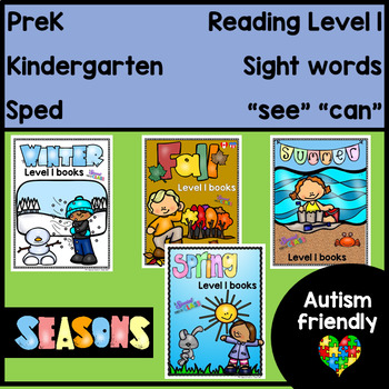 Preview of Adapted Books for Special Education Season bundle