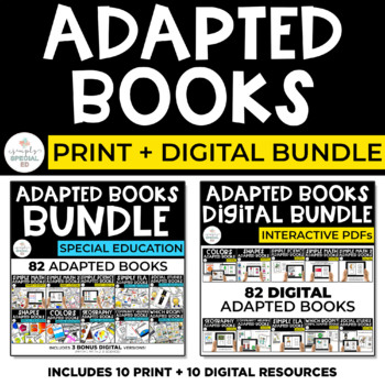 Preview of Adapted Books ULTIMATE Bundle Special Ed | Print + Digital (164 Total Books!)