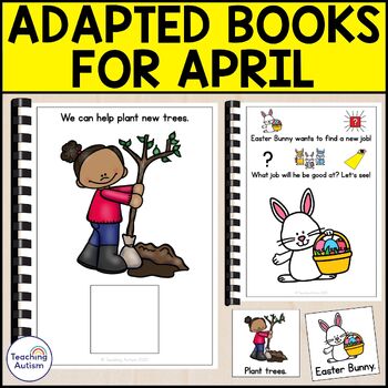 Preview of Adapted Books for April | April Adapted Books for Special Education