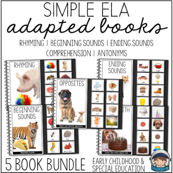 Preview of Adapted Books for ELA with Real Image Photos Preschool Autism ADHD