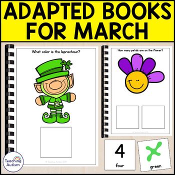 Preview of Adapted Books for March | March Adapted Books for Special Education