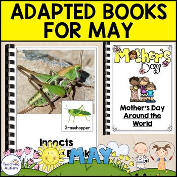 Preview of Adapted Books for May | May Classroom Activities
