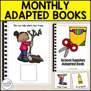 Preview of Adapted Books for the Year | Monthly Adapted Books for Special Education