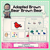Speech Therapy Adapted "Brown Bear, Brown Bear" Language a