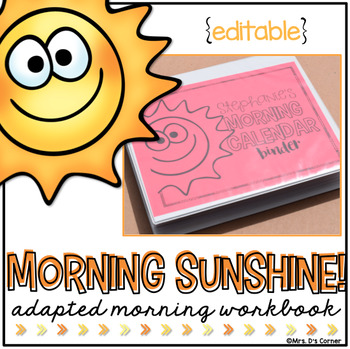 Preview of Morning Adapted Work Binder® (for Special Needs) | Adapted Morning Work