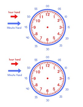 Preview of Adapted Clock Visual Support