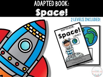 Preview of Adapted Interactive Book: Space