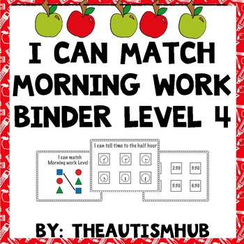 Preview of Adapted Morning Work For Students With Autism 1st Grade