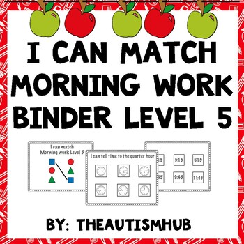 Preview of Adapted Morning Work For Students With Autism 2nd Grade
