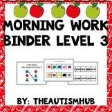 Adapted Morning Work For Students With Autism K - 1st Grade