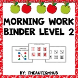 Adapted Morning Work For Students With Autism Kindergarten
