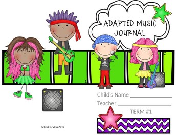 Preview of Adapted Music Journal (Editable)