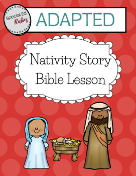 Adapted Christmas Nativity Story Vocabulary Workbook for Special Needs