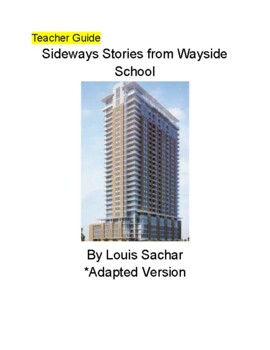 Preview of Sideways Stories from Wayside School Adapted Novel Complete Unit