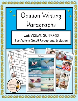 Preview of Adapted Opinion Writing Paragraphs for Autism