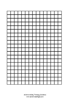 Free Hand Drawing Grid - Fits Standard US Letter (8.5 × 11) or