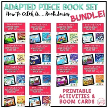 Preview of Adapted Book Piece BUNDLE | How to Catch a....BOOK Series | PRINT & BOOM Cards