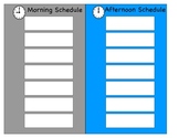 Adapted Planner/Schedule for Students with Special Needs