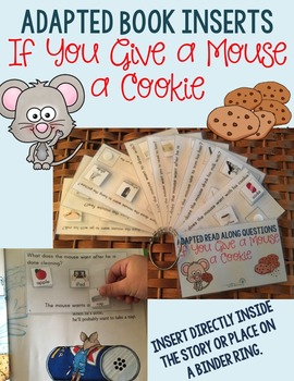 Preview of Adapted Read Along Questions: If You Give A Mouse A Cookie