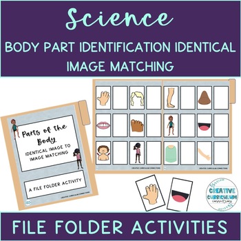 Preview of Adapted Science Body Part Identification Identical Image File Folder Activities