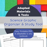 Adapted Science Graphic Organizer/Vocabulary Study Tool