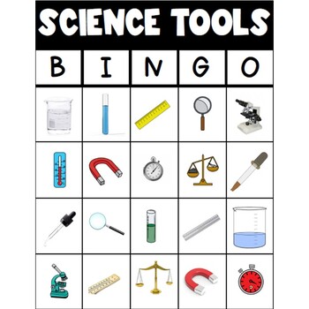 Adapted Science: Science Tools Bingo Game | TPT