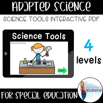 Preview of Adapted Science: Science Tools Interactive PDF- Distance Learning