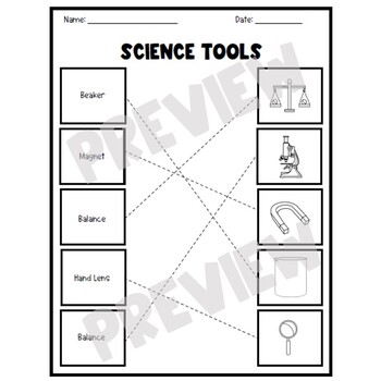 Adapted Science: Science Tools Worksheets | TpT