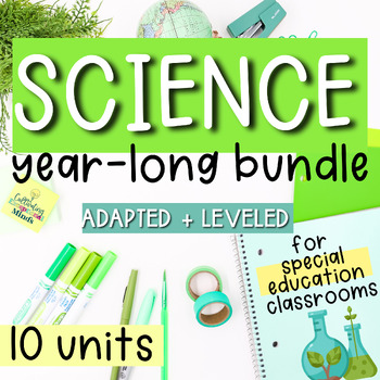 Preview of Special Education Science Adapted Science Units for Special Education Bundle