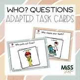 Who? Adapted Task Cards for Special Education