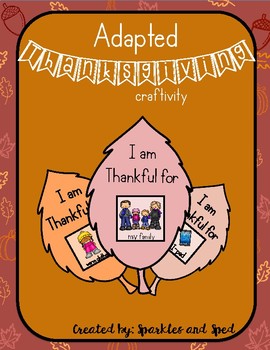Preview of Adapted Thanksgiving activity