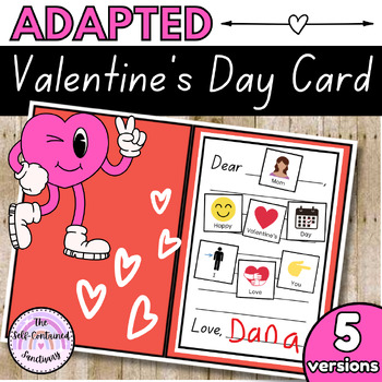 Preview of Adapted Valentine's Day Card | Special Education | Picture Symbols