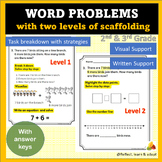 Adapted Word Problems - Scaffolded 2 levels