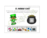 Adapted Worksheet for St Patrick's Day- Special Education/