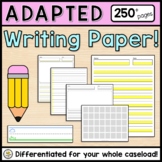 Adapted Writing Paper MEGA SET (250+ pages) Multiple Style