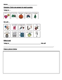 Adapted writing # 3 for students with Autism (picture supports)