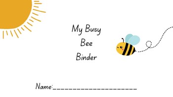 Preview of Adaptive Binder - Busy Bees