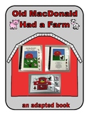 Adaptive Book Special Education Farm, Old MacDonald, Presc