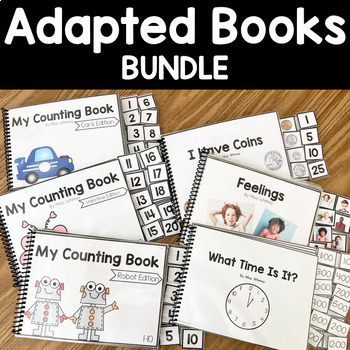 Preview of Adaptive Books Special Education Interactive & Hands-On BUNDLE