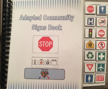 Preview of Adapted Community Signs Book