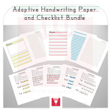 Adaptive Handwriting Paper, Handwriting Checklist and Word