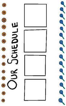 Preview of Adaptive PE Visual Schedule