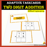 Adaptive Taskcards | Two digit addition without regrouping